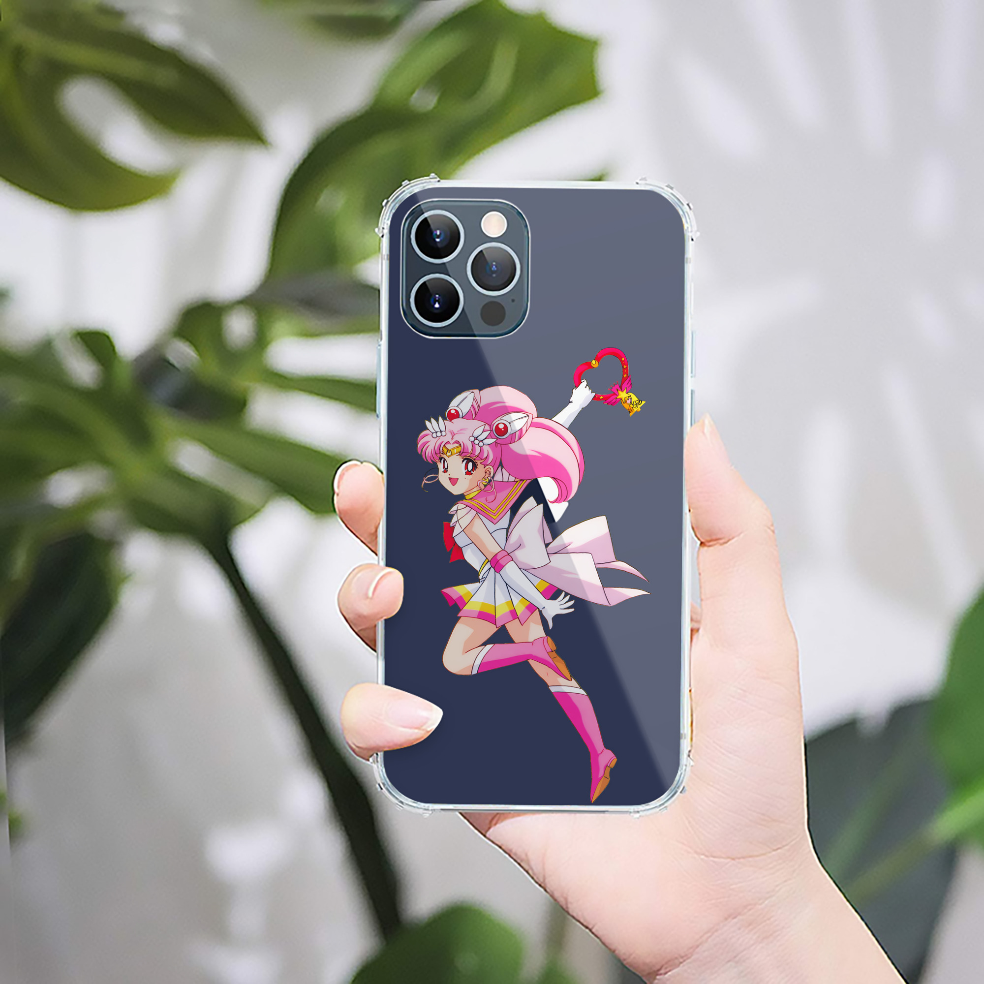 （画像用） 美少女戦士セーラームーン ちびうさ Sailor Moon Chibiusa Tsukino Usagi Small Lady Serenity 【iPhone 12シリーズ対応】透明スマホケース（クリアソフトケース）